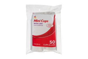 Ahold Mini Cups With Lids Multi-Purpose - 50 CT