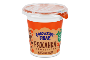 Ряжанка термостатна 4% 300г стакан Волошкове поле