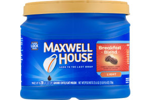 Maxwell House Ground Coffee Breakfast Blend Light