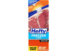 Hefty Freezer Slider Bags Gallon - 25 CT