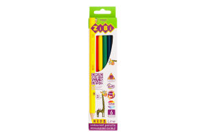 Карандаши цветные №ZB.2413 Kids Line Zibi 6шт