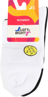 Носки женские Left&Right №110 36-38 белый/черный 2пары