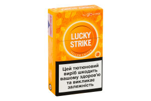 Изделие табакосодержащее для электрического нагревания с фильтром Lucky Strike Yellow switch 20шт