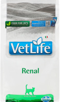 Корм д/котів Vet Life Renal д/підтримки функції нирок сухий 400г Farmina