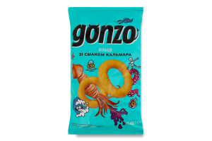 Кольца кукурузные со вкусом кальмара Gonzo м/у 75г