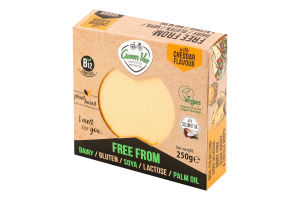 Сир рослинний Веганський вінтаж Чеддер Green Vie к/у 250г