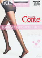 Колготки женские Conte elegant Active soft 40den 5 nero