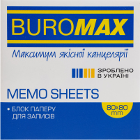 Блок паперу для записів 80х80х30мм №BM.2232 Веселка Buromax 1шт