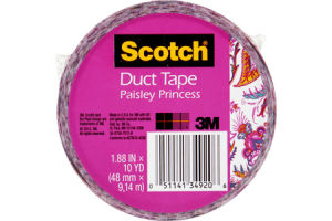 Scotch Duct Tape Paisley Princess