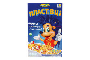 Пластівці кукурудзяні глазуровані цукровою глазур'ю Золоте Зерно к/у 80г