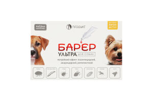 Краплі д/собак Бар"єр ультра 4*0,5мл Продукт