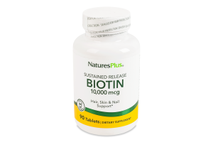 Добавка дієтична таблетки 10000мкг Біотин пролонгованої дії NaturesPlus 90шт