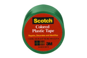 Scotch Green Colored Plastic Tape