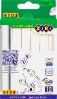 Крейда біла №ZB.6703-12 Kids line ZiBi 12шт