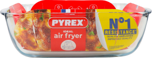 Форма скляна квадратна 2.2л 25x22х7см №212В100/7948 Air fryer Pyrex 1шт
