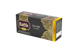 Чай черный цейлонский байховый мелкий с ароматом бергамота Эрл Грей Gold Batik в/с к/у 25х2г