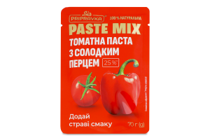 Паста томатная 25% со сладким перцем Paste mix Pripravka д/п 70г