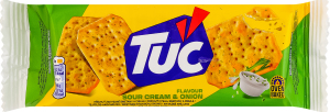 Крекер солоний зі смаком сметани та цибулі Tuc м/у 100г