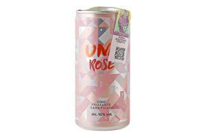 Вино 0.2л 10% рожеве сухе газоване Rose UNA з/б