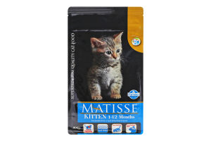 Корм д/кошенят Матісс з куркою сухий 400г Фарміна