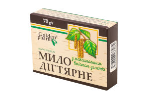 Мыло туалетное Дегтярное Golden pharm 70г