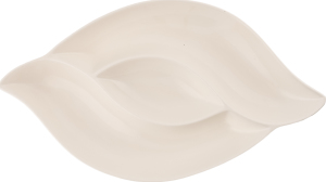 Блюдо біле кераміка на 3секції 31*17см