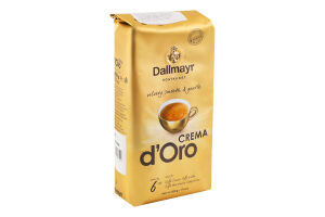 Кава Crema d'Oro в зернах смажена 500г м/у Dallmayr