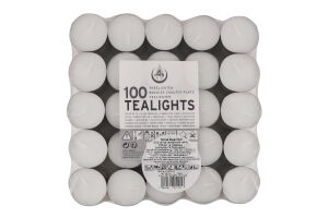 Свічка чайна біла Candy Light 100шт