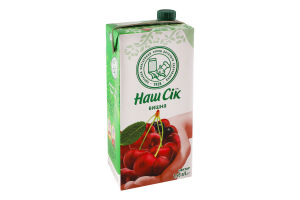 Нектар вишневый неосветленный Наш сік т/п 1.93л