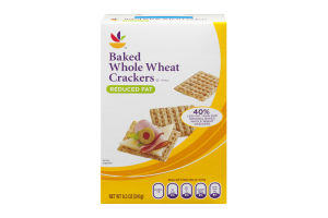 Ahold Baked Whole Wheat Crackers Reduced Fat