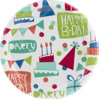 Hallmark Party Luncheon Plates Cake & Confetti - 8 CT