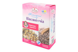Хлопья овсяные + чиа Нежнейшие Kozub к/у 500г