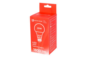Лампа світлодіодна LED E27 4100K 20W A95 Electro House