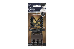 Goody ColourCollection Secure Fit Claw Clips Black - 2 CT