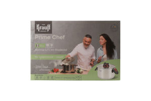 Каструля Prime Chef 4,7л з скляною кришкою 22см Krauff