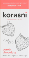 Кэролад на кокосовом молоке без добавленного сахара Клубника + чиа Korиsni к/у 90г