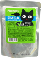 Корм д/котів Pitomets Риба В соусі 100г пауч