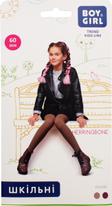 Колготы детские Boy&Girl Herringbone 60den 152-158 marsala
