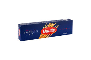 Вироби макаронні з твердих сортів пшениці Спагетті №5 Barilla к/у 500г