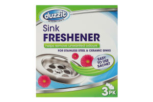 Duzzit Засіб-саше для чищення та нейтралізації запаху для раковини 3×30 г