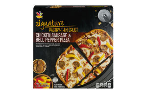 Ahold Signature Pastry-Thin Crust Pizza Chicken Sausage & Bell Pepper