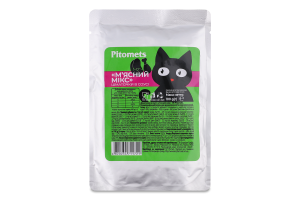 Корм д/котів Pitomets М'ясний мікс 100г пауч