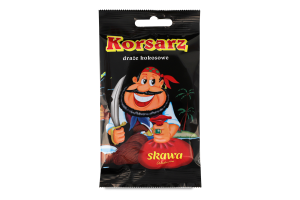Драже кокосове в какао глазурі Korsarz Skawa м/у 60г