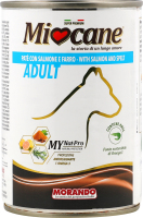 Корм д/собак з лососем та полбою 400г ж/б Міокане