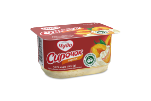 Сирок 5% збитий з наповнювачем фруктовим Персик Чудо ст 100г