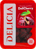 Печенье сдобное со вкусом вишни DeliCherry Delicia лоток 0.35кг