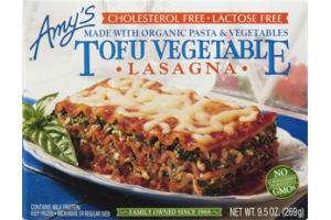 Amy's Tofu Vegetable Lasagna