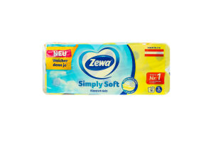 Бумага туалетная 3-х слойная Simply Soft Zewa 10шт