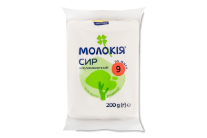 Сир кисломолочний 9% Молокія м/у 200г