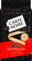 Кофе натуральный жареный молотый Espresso Carte Noire м/у 250г